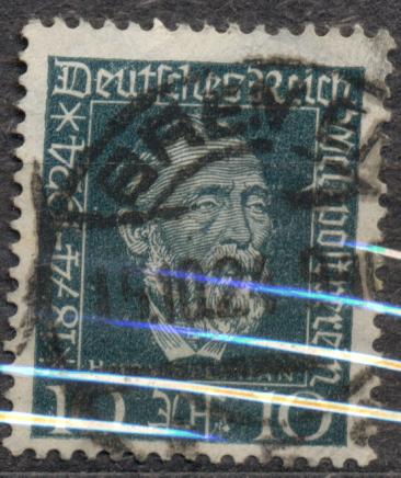 Германия 1924 г. марка № 368 гашеная  КЦ 0,6 ЕВРО (Михель 2010)