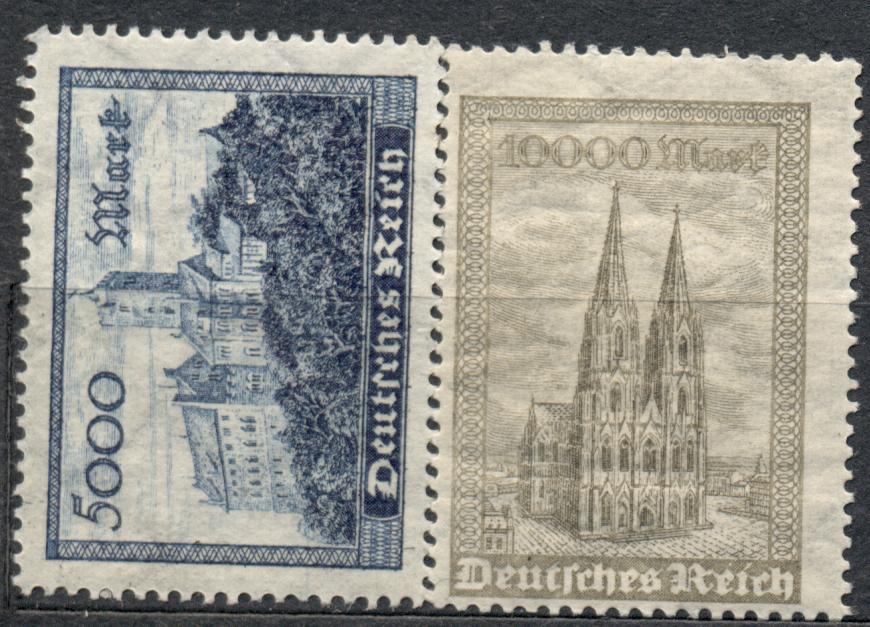 Германия 1923 г. серия марки № 261, 262 чистые*