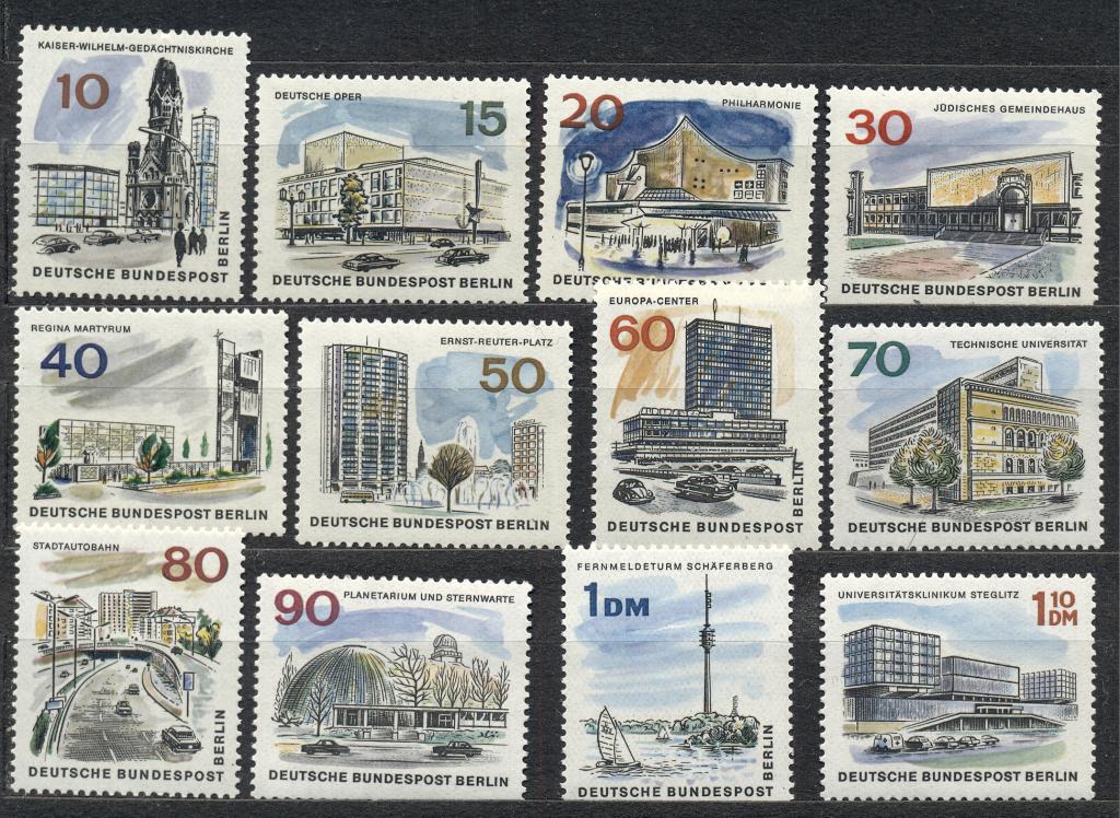 Германия 1966 г.Берлин серия  чистые** КЦ 5 ЕВРО