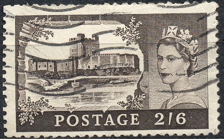 Великобритания 1953г.  стандарт Елизавета  гашеная