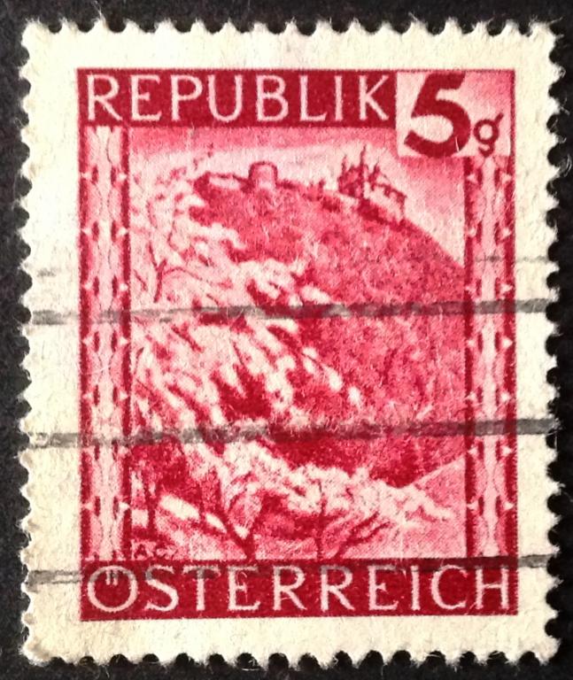 Австрия 1945 г. Пейзажи. Леопольдсберг (Вена). Mi: AT 740.
