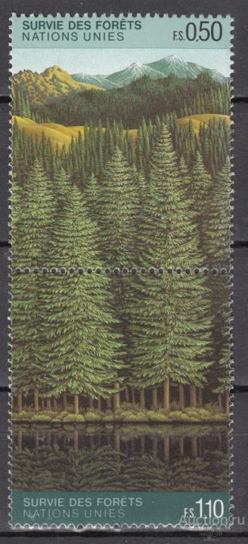 ООН Женева 1988 спасение леса Mi165,166 MNH пара