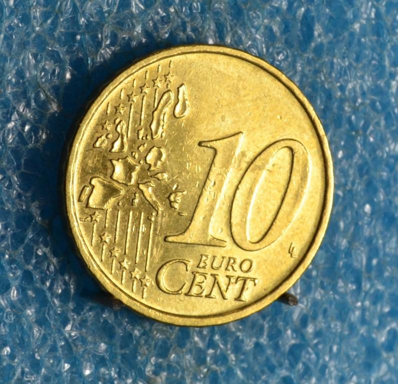 Германия 10 евро-центов 2002 г.  "F"  Лот № 2954