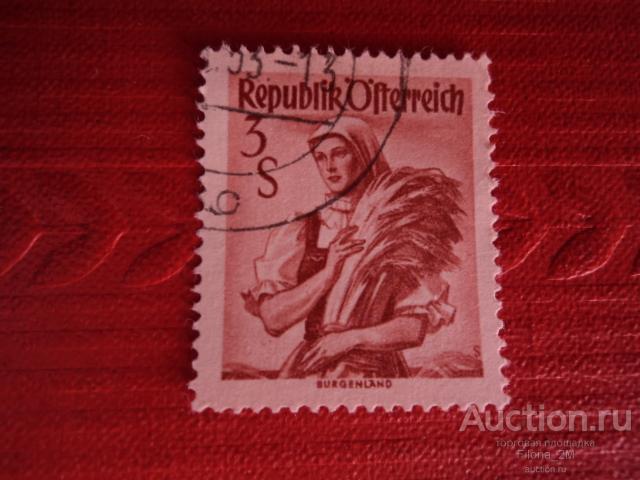 Марки.Австрия.1949 г.Стандарт.Костюм.Одежда.№ по Mi.922.
