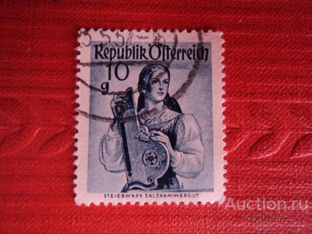 Марки.Австрия.1948 г.Стандарт.Костюм.Одежда.№ по Mi.895.