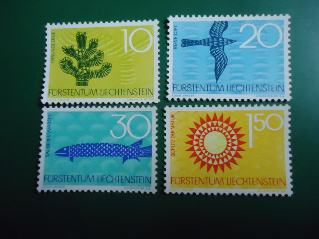 1965 г Лихтенштейн охрана природы. MNH.