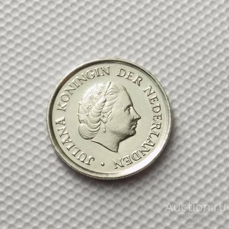 Нидерланды 25 центов 1980 года (50у)
