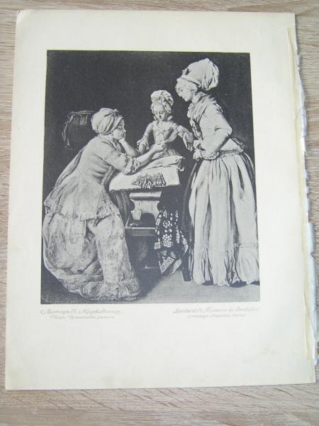 Вклейка `Лиотар Кружевница` из №1 Аполлон 1917 г.