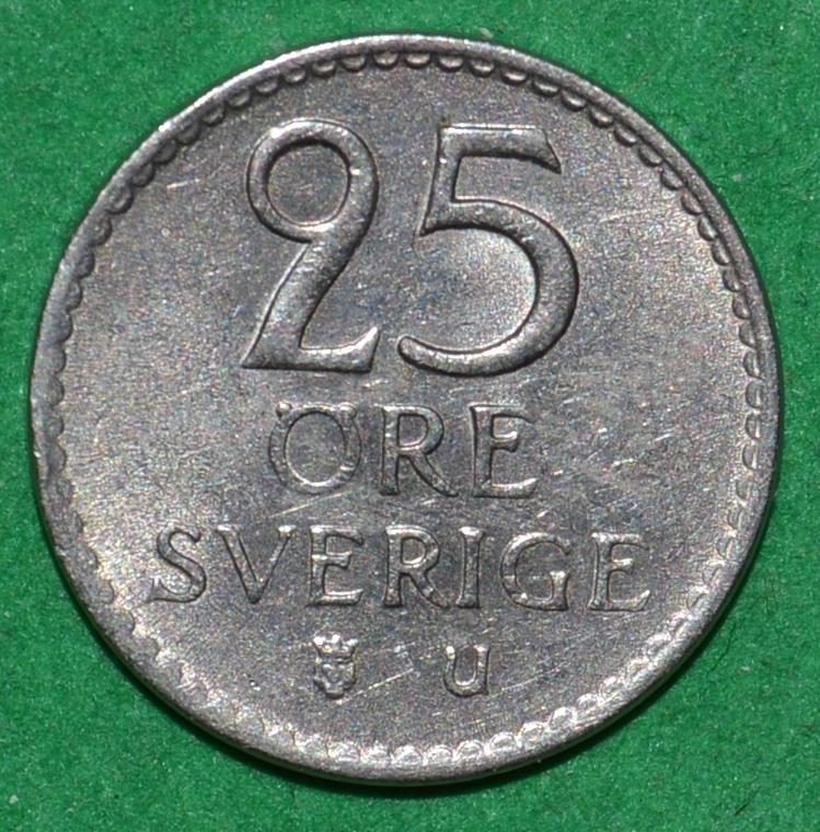 Швеция 25 эре 1964 (К14)