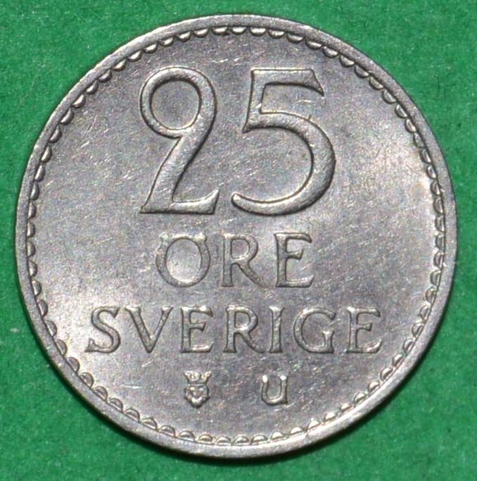 Швеция 25 эре 1967 (К14)