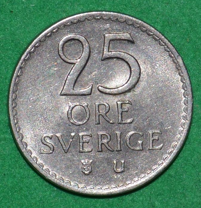 Швеция 25 эре 1969 (К14)