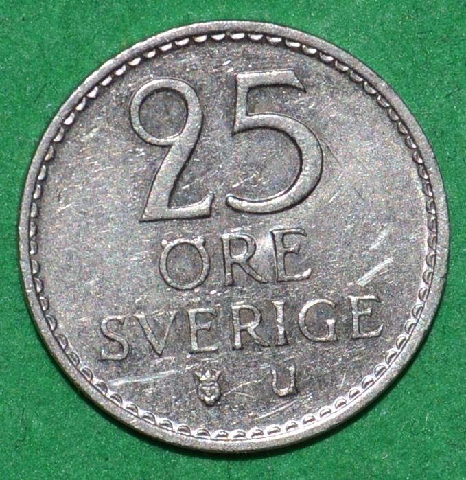 Швеция 25 эре 1973 (К14)