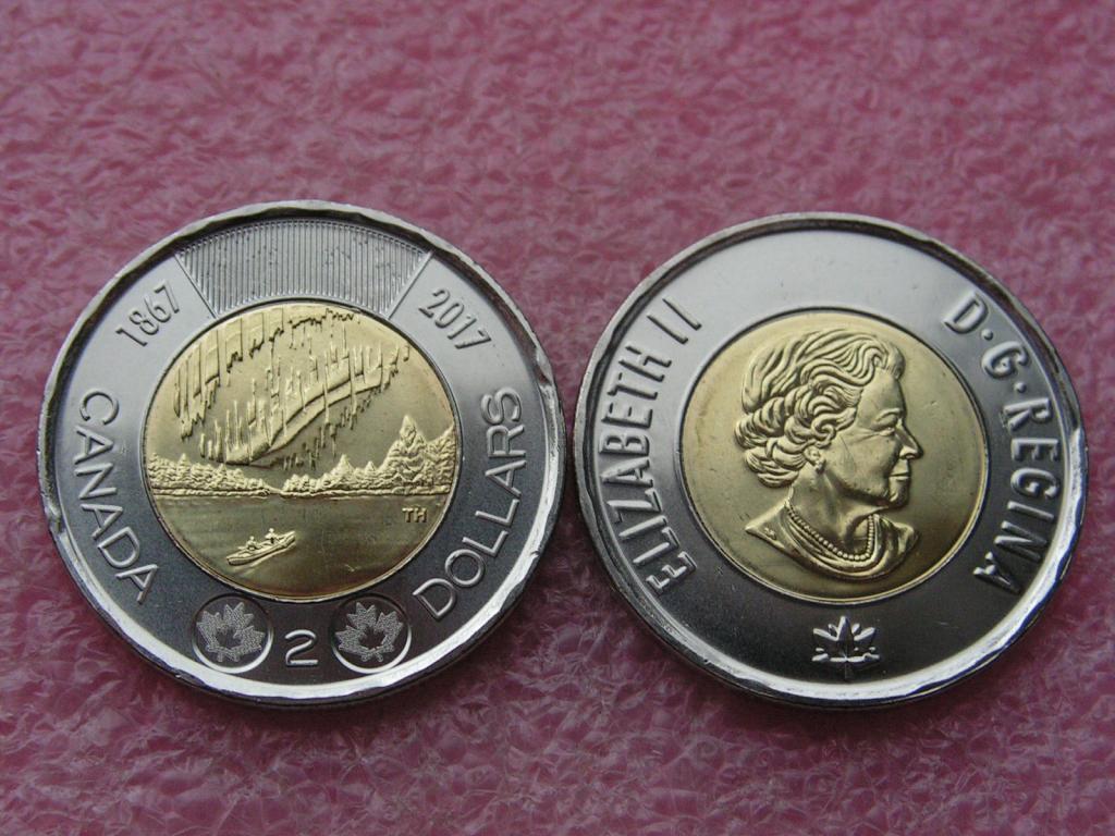 Канада 2 доллара 2017 150 лет конфедерации unc