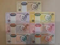 Ангола набор 7 банкнот 1995 aUnc-Unc