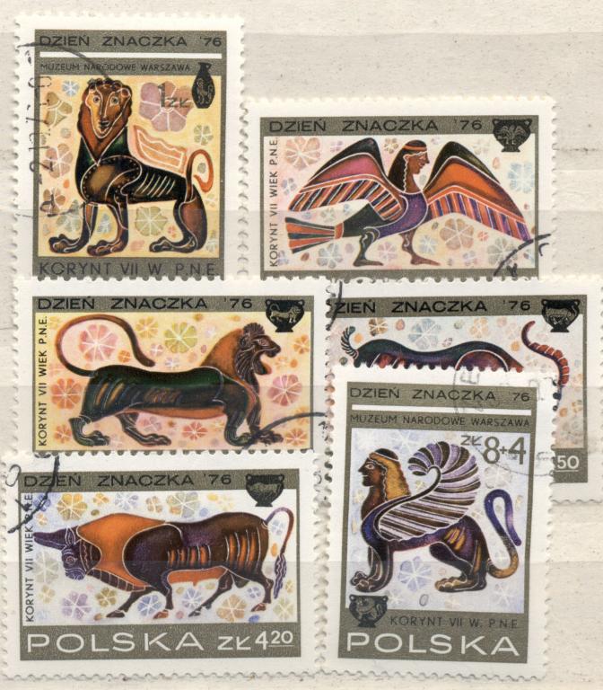 Польша 1976 г. серия Искусство День марки гашеная корова