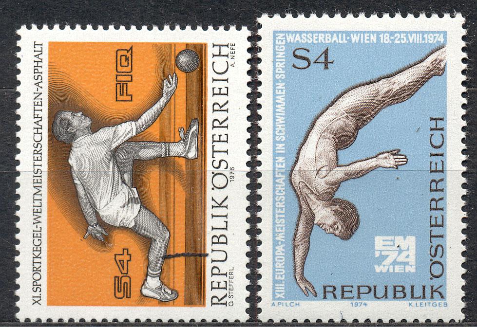 Австрия 1976, 1974 г. спорт  негаш**