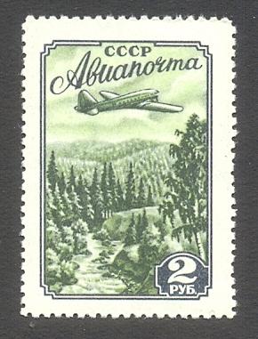 1955г. Авиапочта. Стандартный выпуск. №1714А (Заг.)**