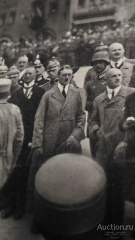 3й рейх, Германия, знак, фото, редкая КРУПНАЯ  открытка, карточка, подлинник,  Адольф Гитлер, 3 .