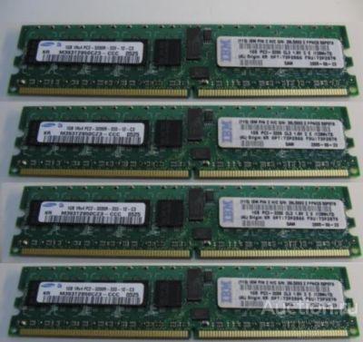 Оперативная память IBM 38L5093 1GB PC2-3200 1GB ECC DDR2 Chipkill SDRAM RDIMM