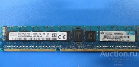 Оперативная память HP 735303-001 8GB 1Rx4 PC3-14900R DDR3-1866 Reg ECC