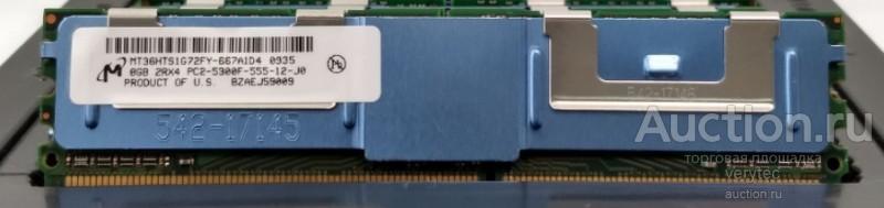 Оперативная память Micron MT36HTS1G72FY-667A1D4 Micron 8GB PC2-5300 FBD DDR2 Memory