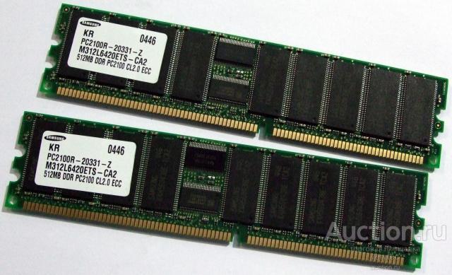 Оперативная память Samsung M312L6420ETS-CA2 REG PC2100 512mb