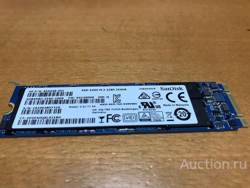 Жесткий диск HP 823956-001 X400 M.2 2280 256GB Solid State Drive