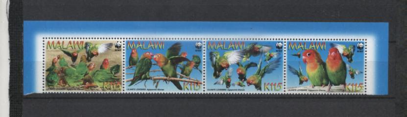 Малави - 09 Фауна - WWF - Птицы - мал.лист из 4 серии