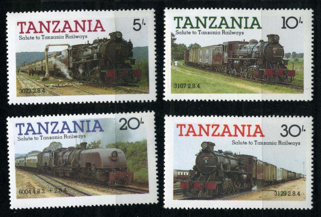Танзания. Паровозы. Серия 4 марки.**