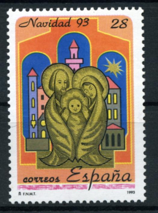 Испания.  Рождество. Серия 1 марка. 1993** 