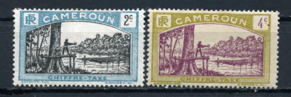 Камерун французский. Национальные жители. 2 марки.*