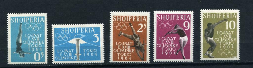Албания. Олимпиада в Токио. Токио-64. Серия 5 марок. 1962.** 