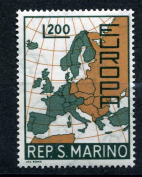 Сан-Марино. Европа СЕПТ Europa CEPT. Серия 1 марка. 1967.** 