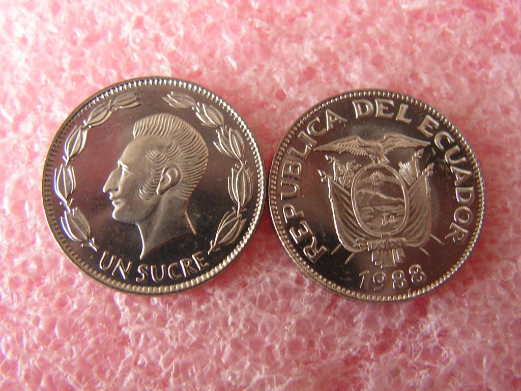 Эквадор 1 сукре 1988 unc