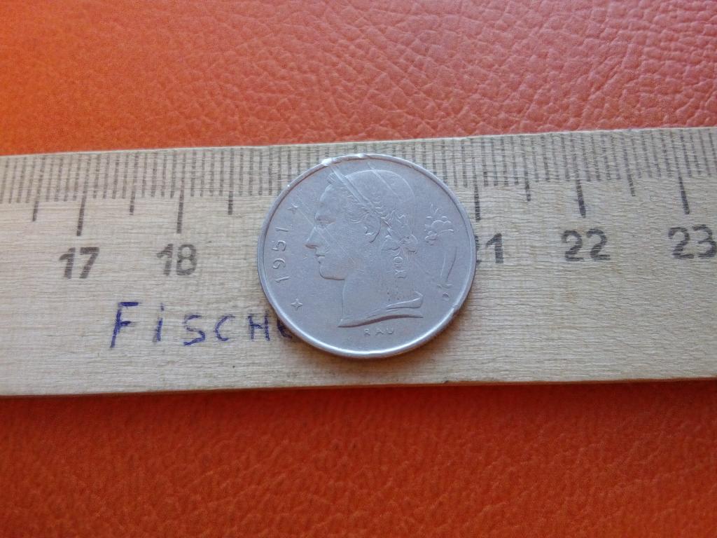 Бельгия 1 франк  1951    (№542)