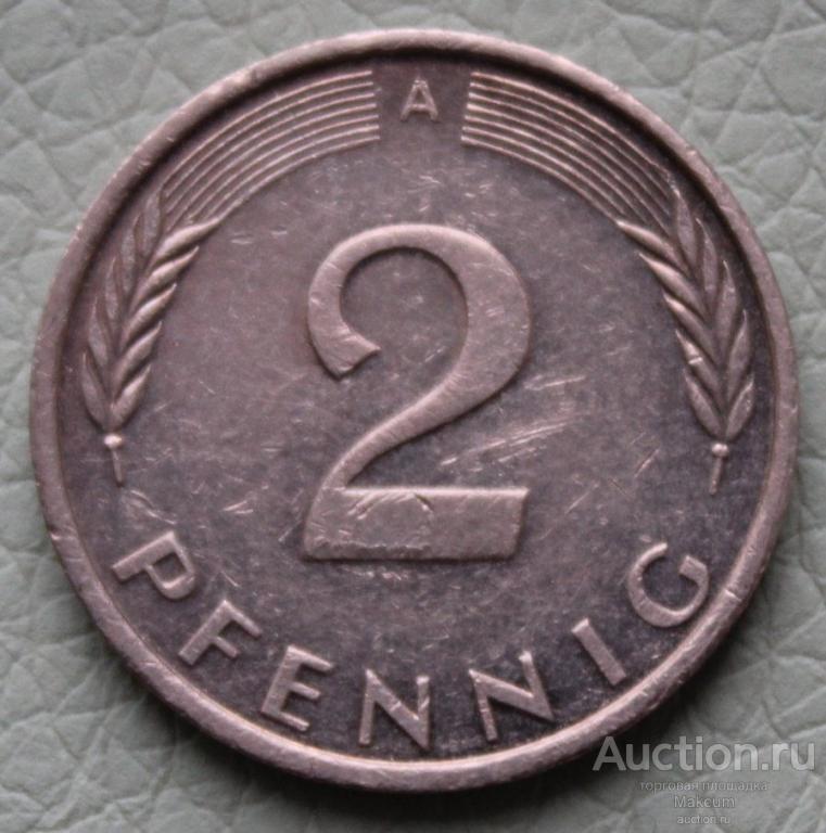 Германия 2 пфеннига .1995 г .