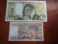 2 БАНКНОТЫ ФРАНЦУЗСКОЙ РЕСПУБЛИКИ