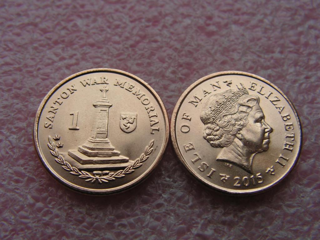 Мэн 1 пенни 2015 AA unc