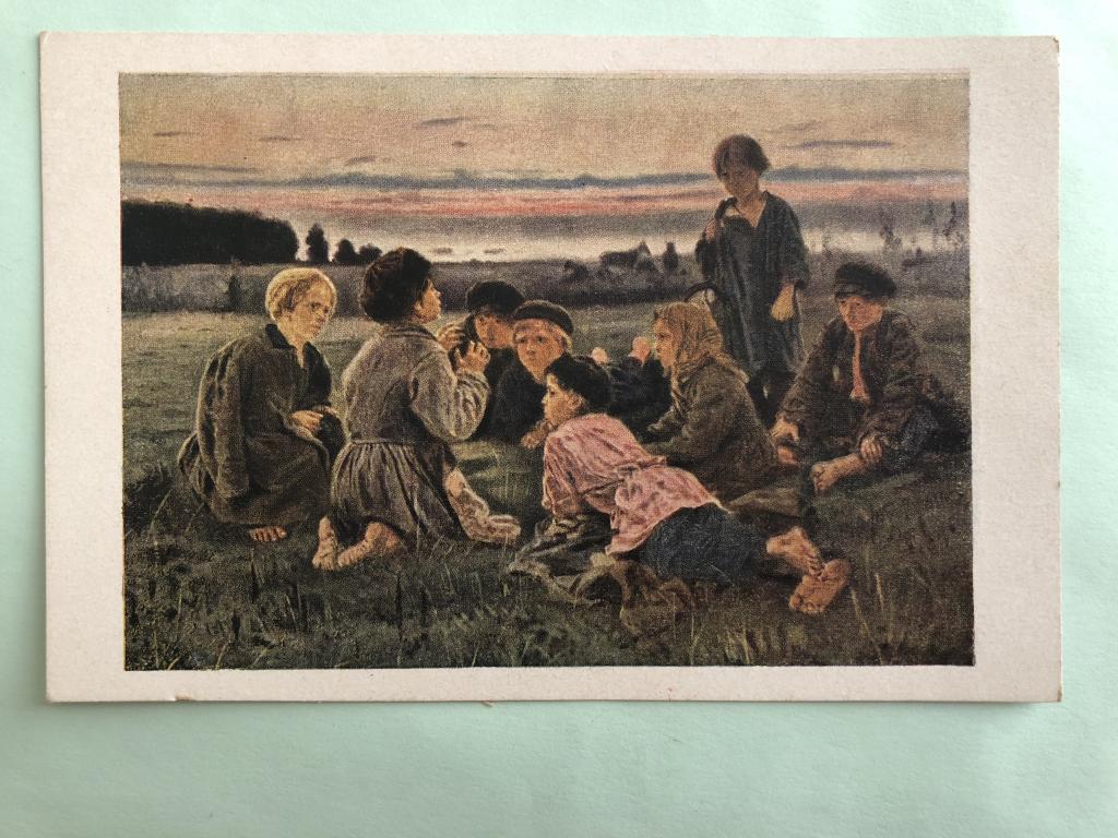 Маковский в сельской школе картина