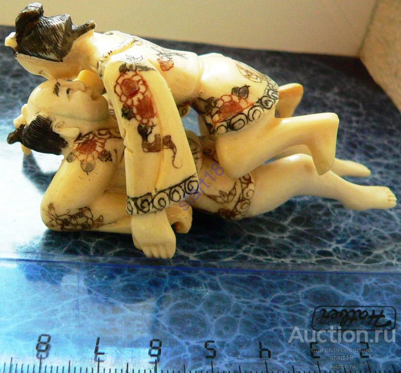 Эротика Камасутра фигурки(пара) Япония кость 1930-1940-е гг. 