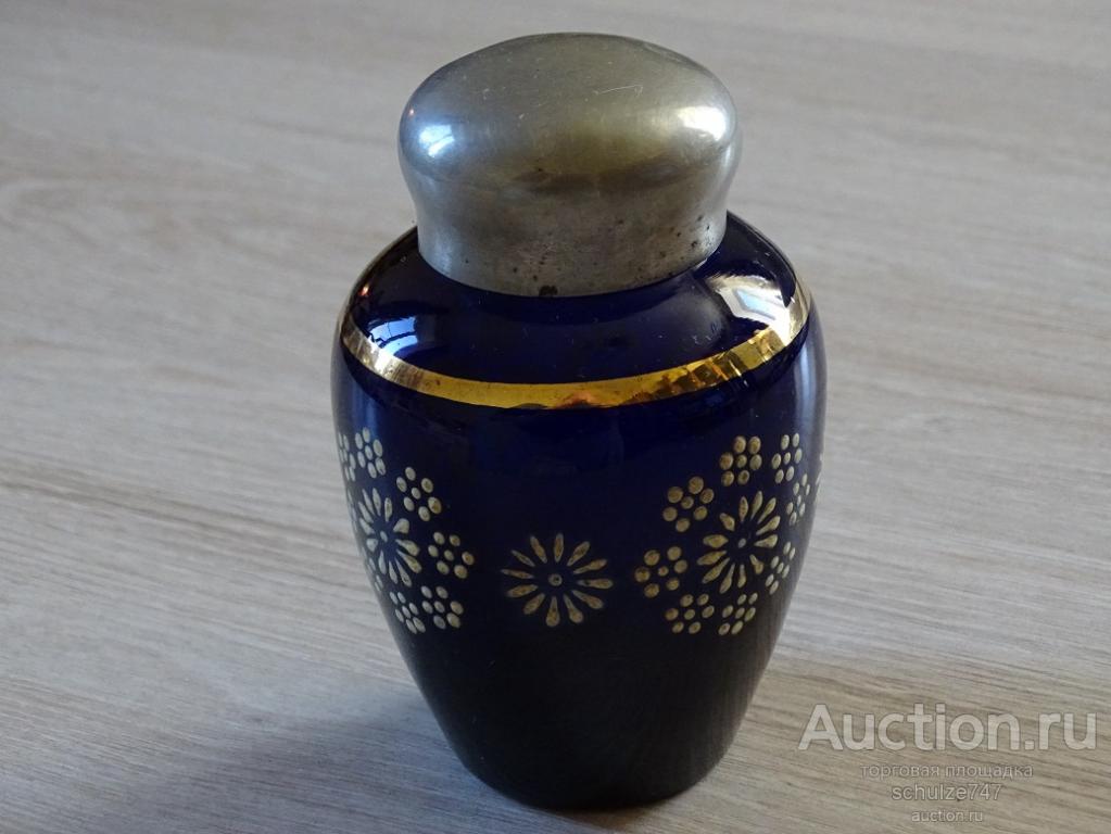 ЧАЙНИЦА КОБАЛЬТ  50-е годы ЧАЙ ЦВЕТНОЕ СТЕКЛО СССР