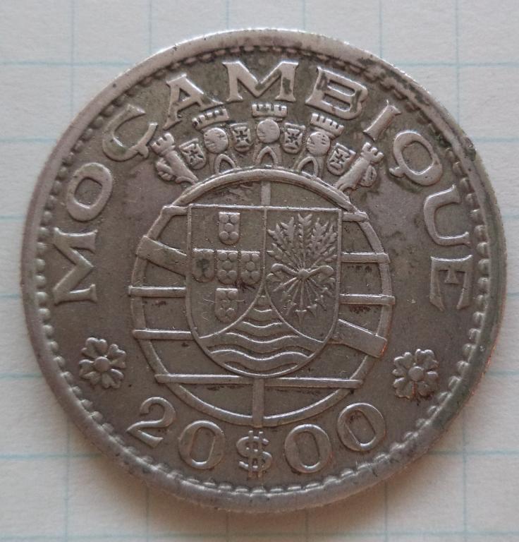 Мозамбик 20 эскудо 1952 год