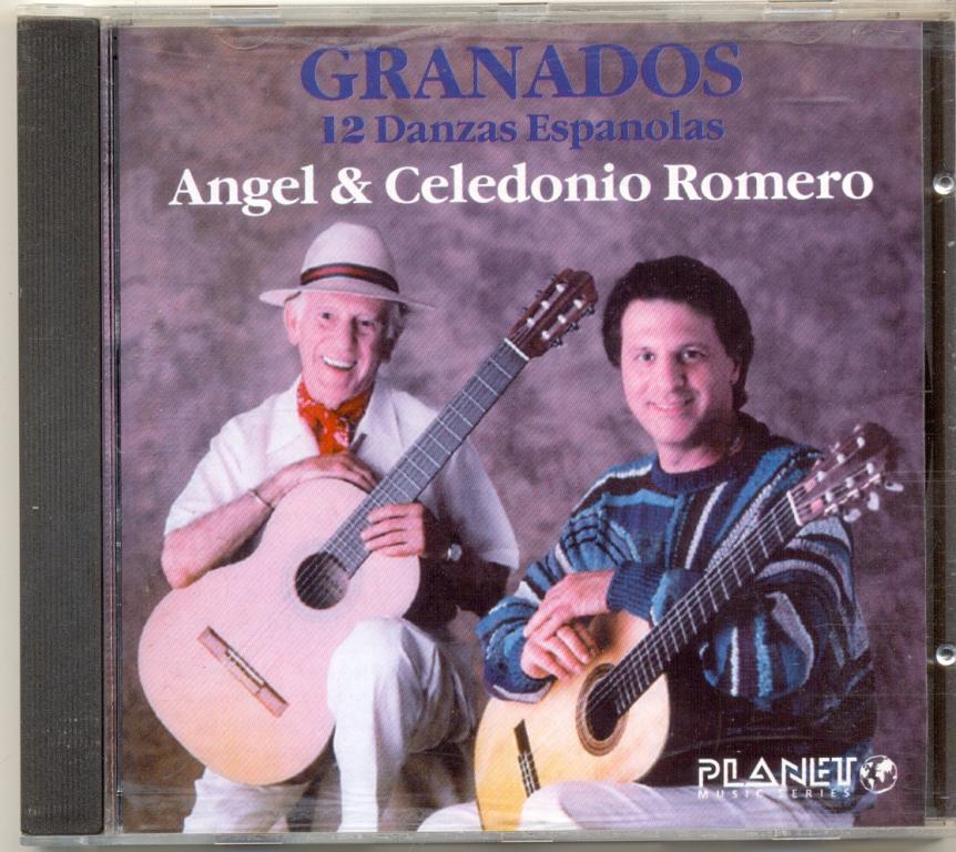 Enrique Granados  Angel & Celedonio Romero ‎– 12 Danzas Espanolas 1991 лиц. РАО (испанская г