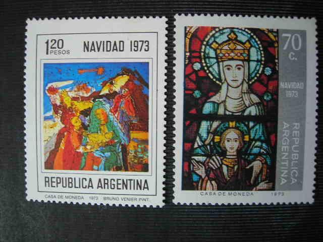 Аргентина 1973 Рождество: живопись  MNH
