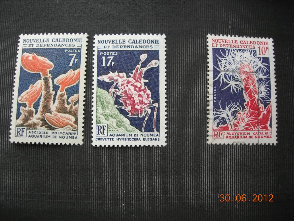 Новая Каледония 1964/1965 морская фауна  MNH и used