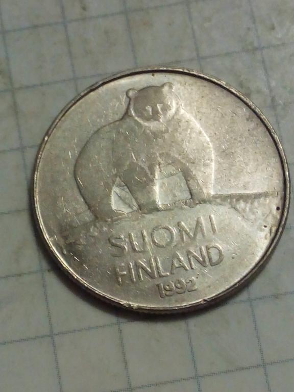 50 пенни Финляндия 1991 год  (животные, фауна)
