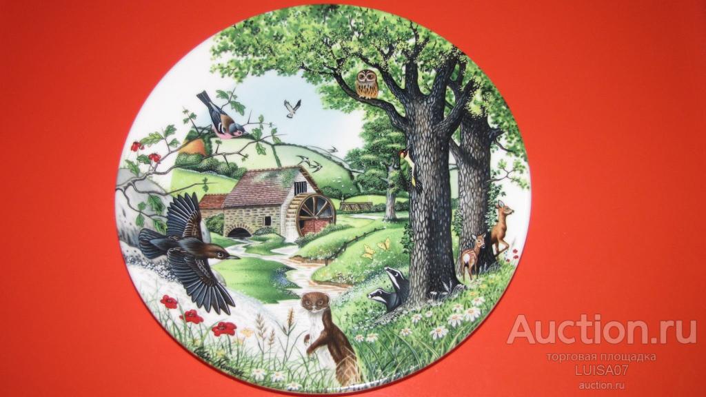 Тарелка декоративная.Птички.WEDGWOOD