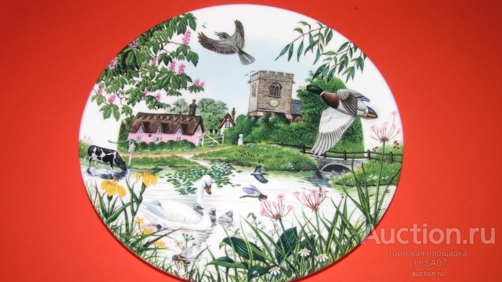 Тарелка декоративная.Птички.WEDGWOOD