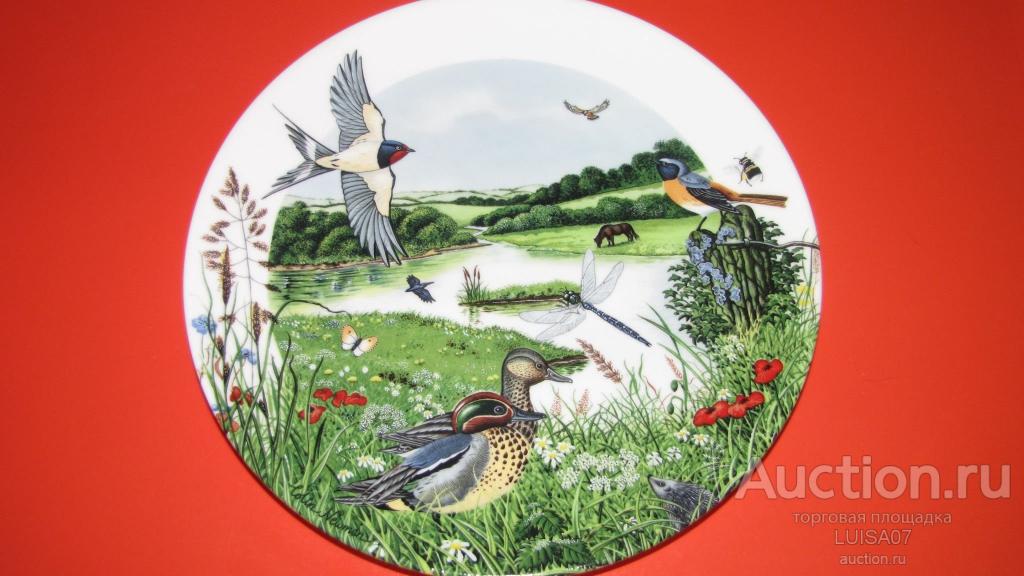 Тарелка декоративная.Птички.WEDGWOOD