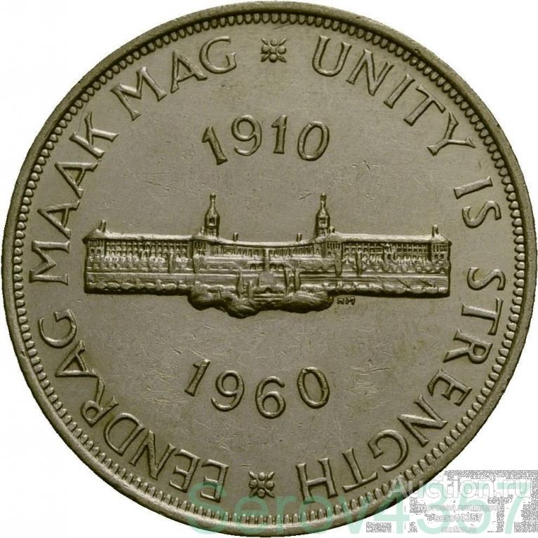 Африка ЮАР 5 шиллингов 1960 Серебро Оригинал